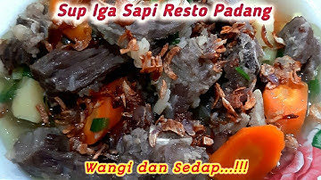 Sop Iga Sapi Padang Sedaaap & Gurih, Resep Masakan Sup Daging Wortel Kentang