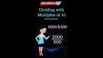 Dividing with Multiples of 10 | Divide Examples | How To Divide By Multiples of 10 | Math #shorts
