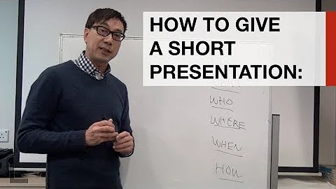 Learn how to give a 3 minute presentation in under 3 minutes - DayDayNews