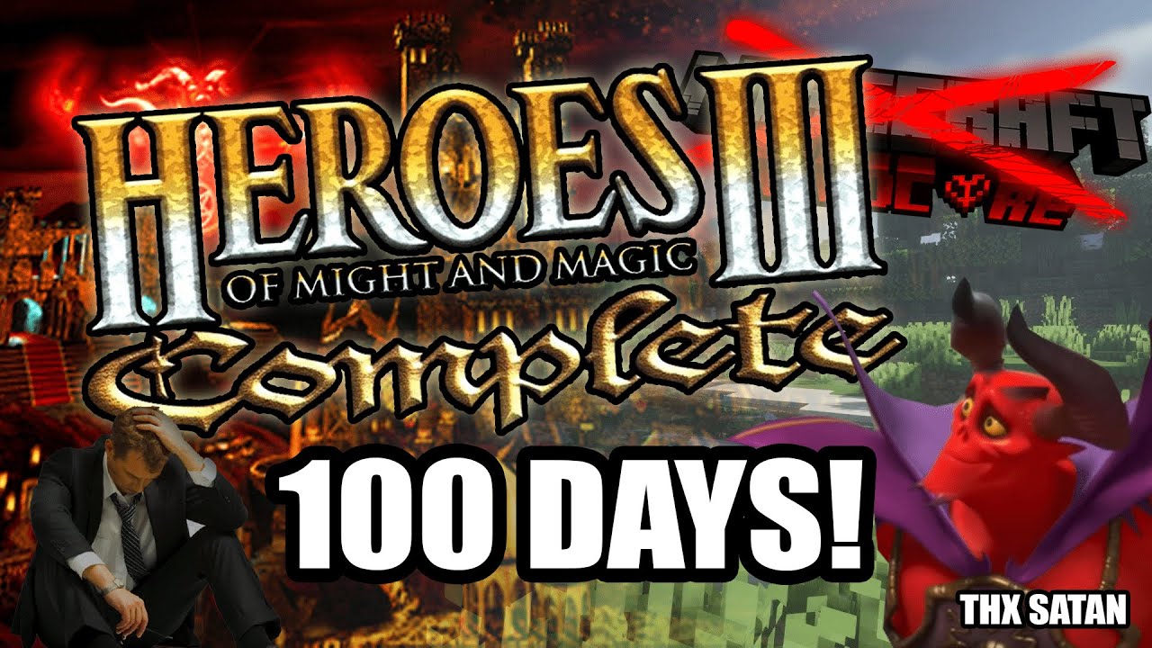 I REDEFINED The Stupid "Minecraft 100 Days Challenge" With Heroes Of Might And Magic III (yes lol)