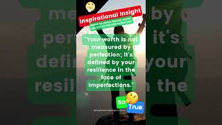 Celebrity Your WORTH is not measured by PERFECTION 🤔 Inspirational Insight #shorts Wealth