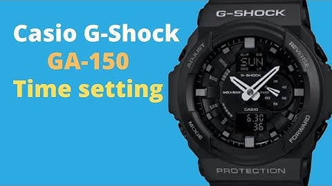 How to set time on Casio G-shock GA-150.TrendWatchLab.