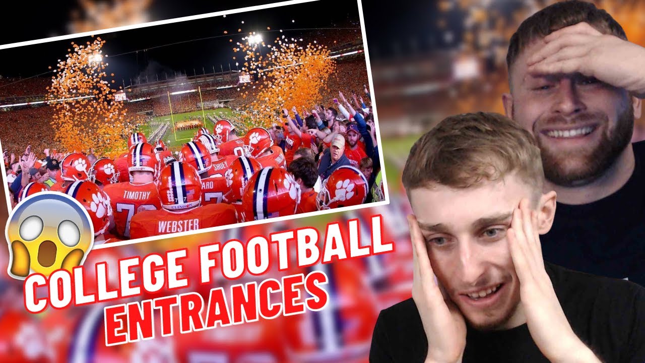 British Brothers Reacting to THE BEST COLLEGE FOOTBALL ENTRANCES YouTube