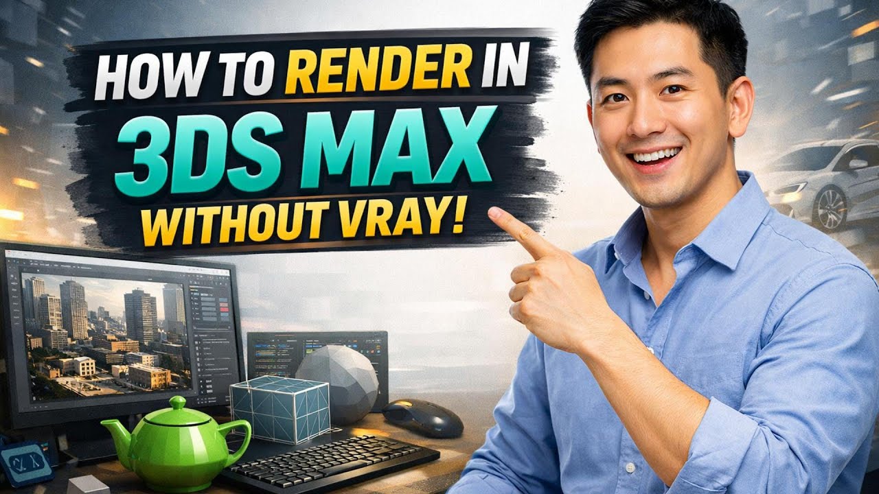 How to RENDER in 3ds Max WITHOUT Vray (Step by Step) - YouTube