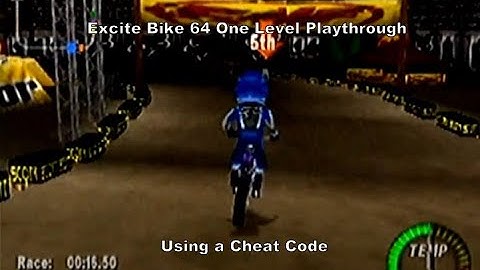 Excitebike 64 One Level Playthrough using a N64 Cheat Code :D #Nintendo #N64 #CheatCodes #Gaming