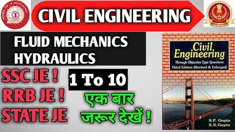 Class-1 Fluid mechanics Gupta and Gupta civil engineering book solution in hindi by VIP ADVANCE TECH