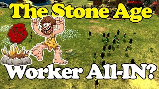 World War Selection - 1v1 Ranked - New Stone Age Worker Strategy?!