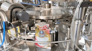 Automatic frozen ball candy doypack packing machine, candy pouch filling sealing machine