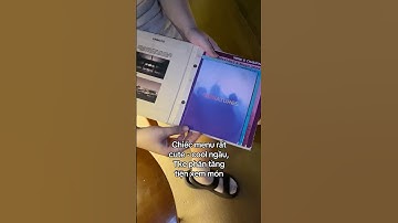 Chiếc menu rất cool, thiết kế phân tầng tiện lợi cho khách xem và gọi món #inmenu  #skynetone