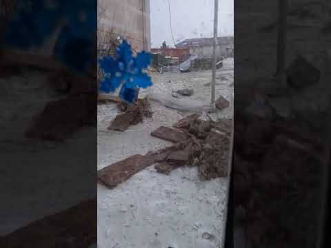 Ураган в Магадане