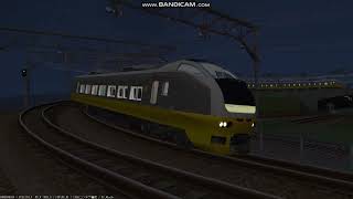鉄道模型シミュレータ―VRM5版特急電車8 E653系フレッシュひたちイエロージョンキル（黄）夜