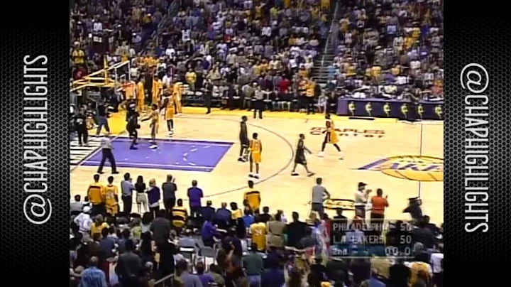 Throwback: Allen Iverson vs Shaquille O'Neal Full Duel Highlights 2001 Finals G1 - 76ers at Lakers