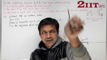 Locus Exercise 14 Q 12 Class X ICSE  A, B and C are fixed collinear points; D is a fixed point