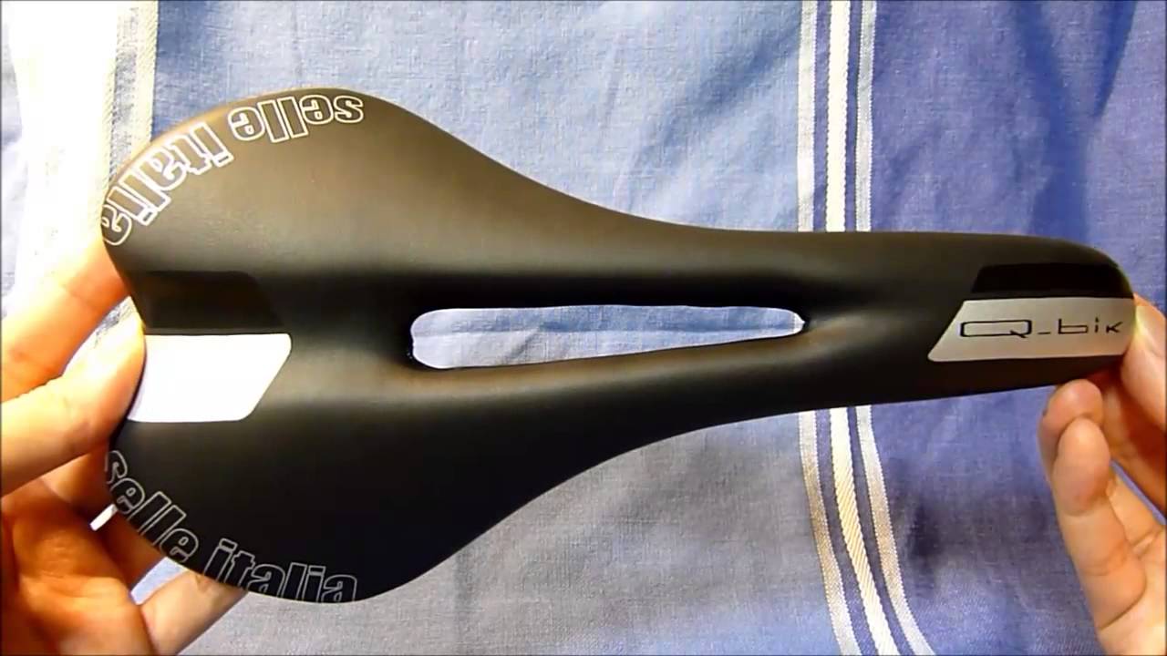 Selle Italia Q-Bik Flow Universal Bike Saddle FEC Alloy Rails Black 280g