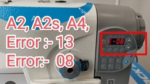 JACK ERROR :- 8,Error, 13 problem Solution #industrial #jack #jacksewingmachine #viral #chaina
