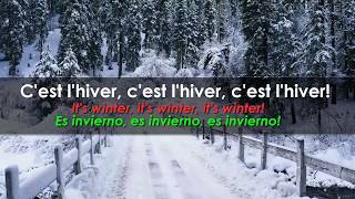 C'est l'hiver - Pierre Lalonde - French song with subtitles