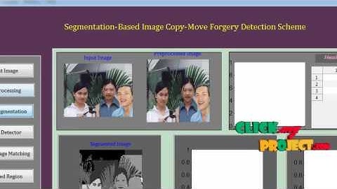 Segmentation-Based Image Copy-Move Forgery Detection Scheme | Final Year Projects 2016