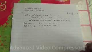 June 2016 A Level Maths 9709 32 P3 Q7 Partial Fractions