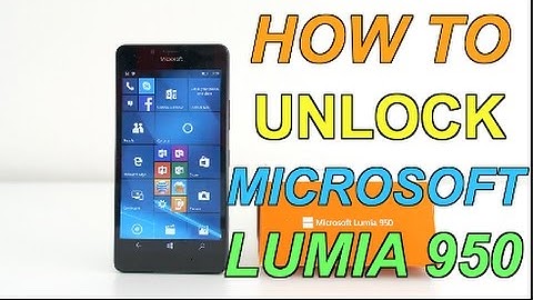 How to Unlock Microsoft Lumia 950 (All models and Carriers)
