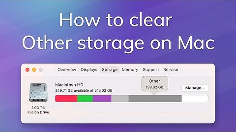 What is Other in Mac Storage| How to clear Other storage on Mac