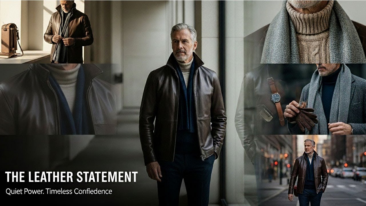 Кожаная куртка, которая нужна каждому мужчине старше 50 лет (и как ее правильно носить)