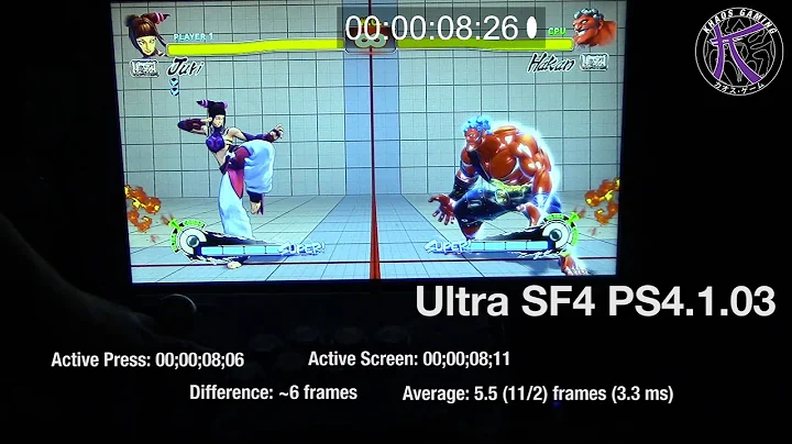 Ultra Street Fighter 4 PS4 Lag Test - PS4 (1.03)