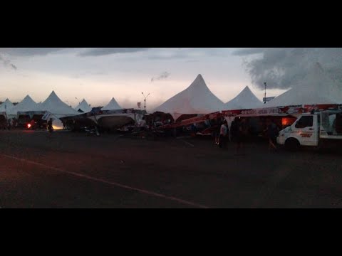 Viento y destrozos en Concepción del Uruguay