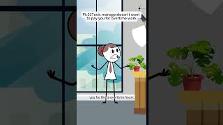 Toxic managerdoesn't want to pay you for overtime workPT03 #animation#couple#manager #wedding#popula