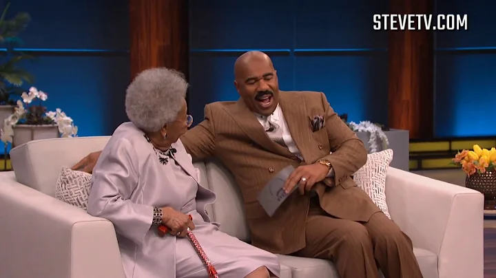 Steve Harvey Finally Meets Viral 92-Year-Old 'Blac...