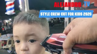 How to cut, little boys haircut with crew cut?