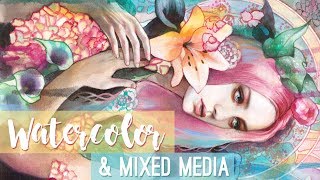 WATERCOLOR & Mixed Media // The MADNESS I face as an artist!