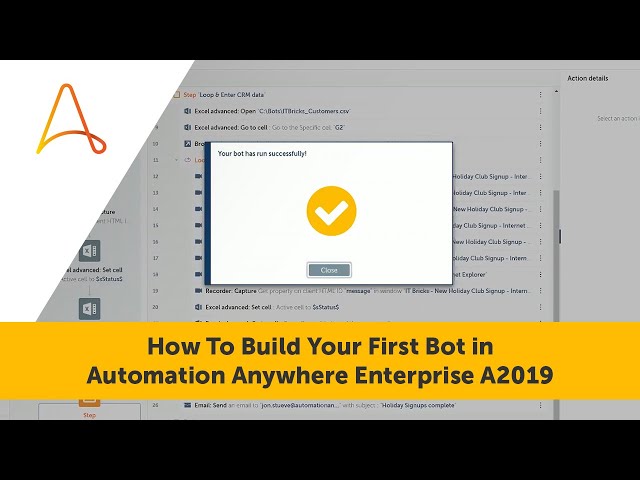 How to Build Your First Bot in Automation Anywhere Enterprise A2019