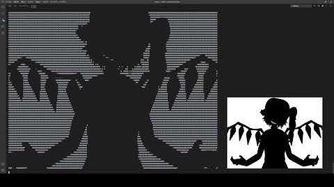 Bad Apple!! - Played on Visual Studio Code Terminal
