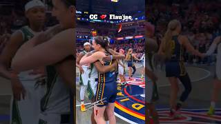 Caitlin Clark & Flau’jae Johnson’s Surprise Hug 😳 #caitlinclark #basketball