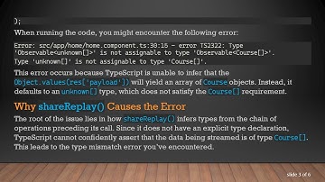Fixing RxJs Type Error: How to Properly Use shareReplay() in Angular