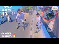 Crazy Public Reaction On Road skating 😱😱 / Don't miss 🔥🔥 // #skating #trending