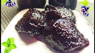 Отличный способ быстрого приготовления желе из чёрной смородины. Сокращённый повтор  видео.