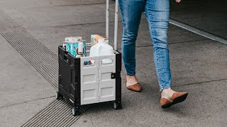 CleverMade Collapsible Wheeled Crate