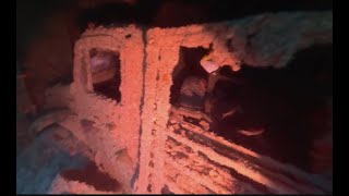 Погружение Часть 2 на SS Thistlegorm Video 360* Внутри корабля. Diving.