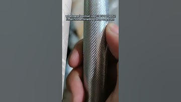 Three wheel knurling machine and samples #thread #pipe #metal #steel #rolling #machine