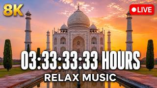 🕌 03:33:33:33 | Taj Mahal Live at Sunset 8K | 🌙 Peaceful Indian Music for Relaxation screenshot 3
