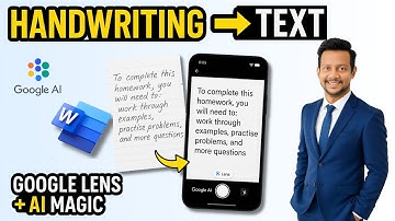 🔥 Convert Handwriting to Text on Phone Using Google Lens & AI | Make Word Document Easily!