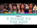 Victorious Cast '5 Fingaz to the Face' Color Coded Lyrics (ENG/PTBR)