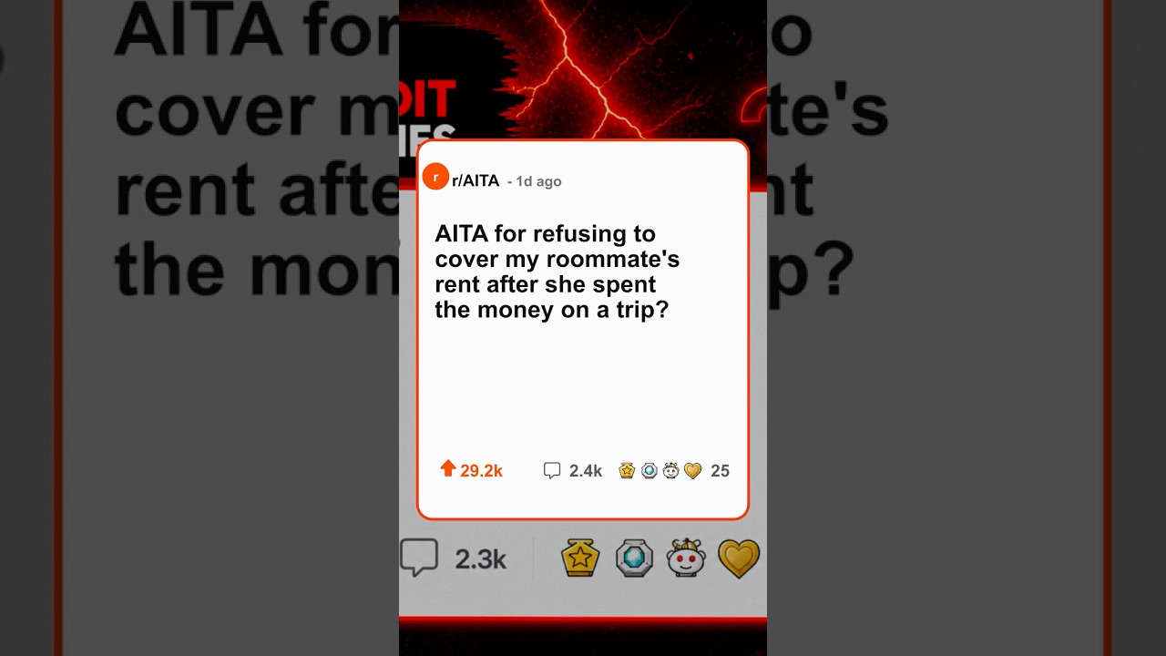 AITA for refusing to cover my roommate's rent after she spent the money on a trip?