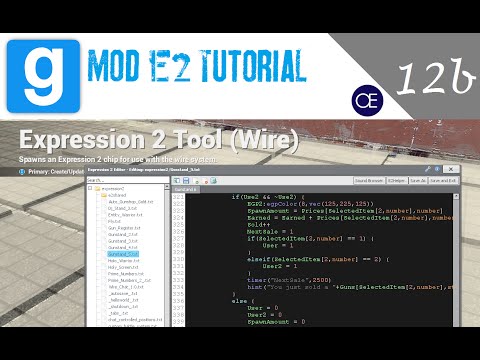 [Gmod] Expression 2 Tutorial 12b: Tables - Global Tables [New Syntax]