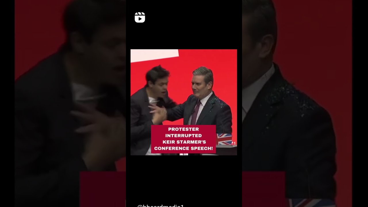 A protester interrupted Keir Starmer’s 