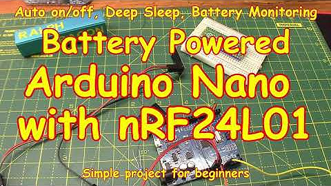 #214 Battery-powered 🔋 Arduino-controlled nRF24L01+ transceiver project (part 1)