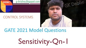 GATE-2021-Model Questions-Control Systems-Sensitivity-Question-1