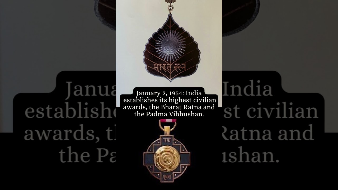 India’s highest civilian award established on Jan 2 