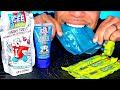 Asmr eating candy icee slushie squeeze sauce fruit rollups sours chewing sounds channel